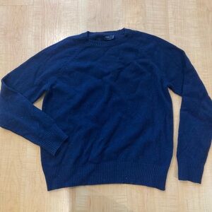 J. Crew Navy Blue Knit Lambswool Sweater